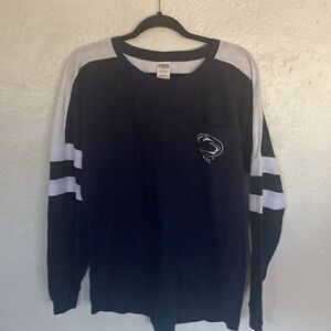 Penn State + PINK Victoria’s Secret Women’s Blue and White Pullover Sz Large